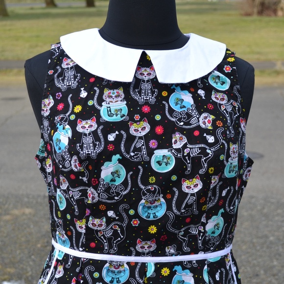 Modcloth Dresses & Skirts - NWOT ModCloth Retrolicious 1X Cat Print Dress